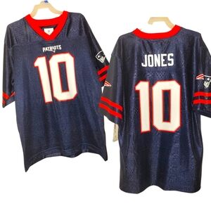 NFL Team Apparel Patriots Jersey, "Jones 10", Youth XL (14/16), NWT